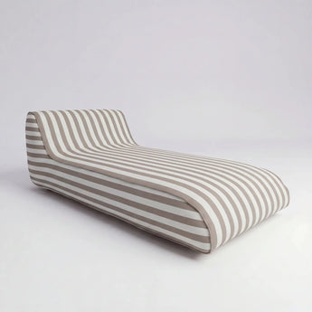 Striped cushion on a white background