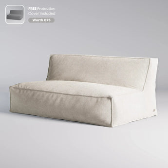 TroisPommes Home The Grand Sofa in beige with free protection cover included