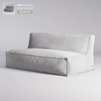TroisPommes Home The Grand Sofa in melange grey with free protection cover included