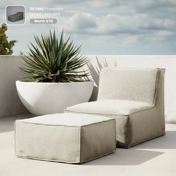 TroisPommes Home The Sun Spot in beige with free protection covers included