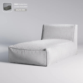 TroisPommes Home The Sunbed in melange grey with free protection cover included