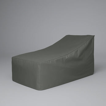 Gray outdoor furniture cover on a gray background